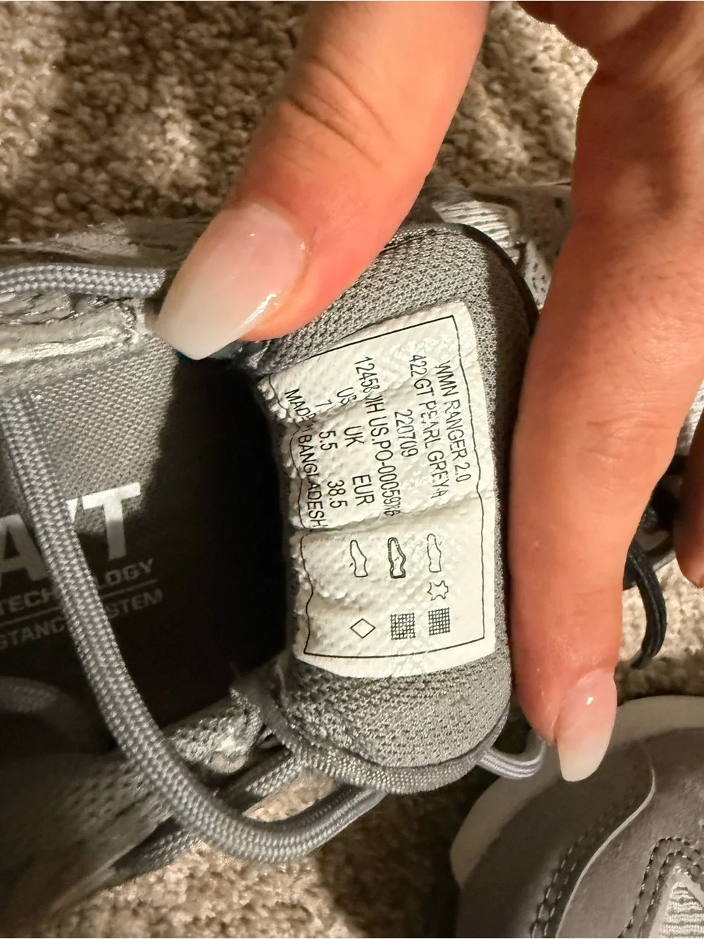 5.11 Tactical Gray and Red Women’s Athletic Shoes